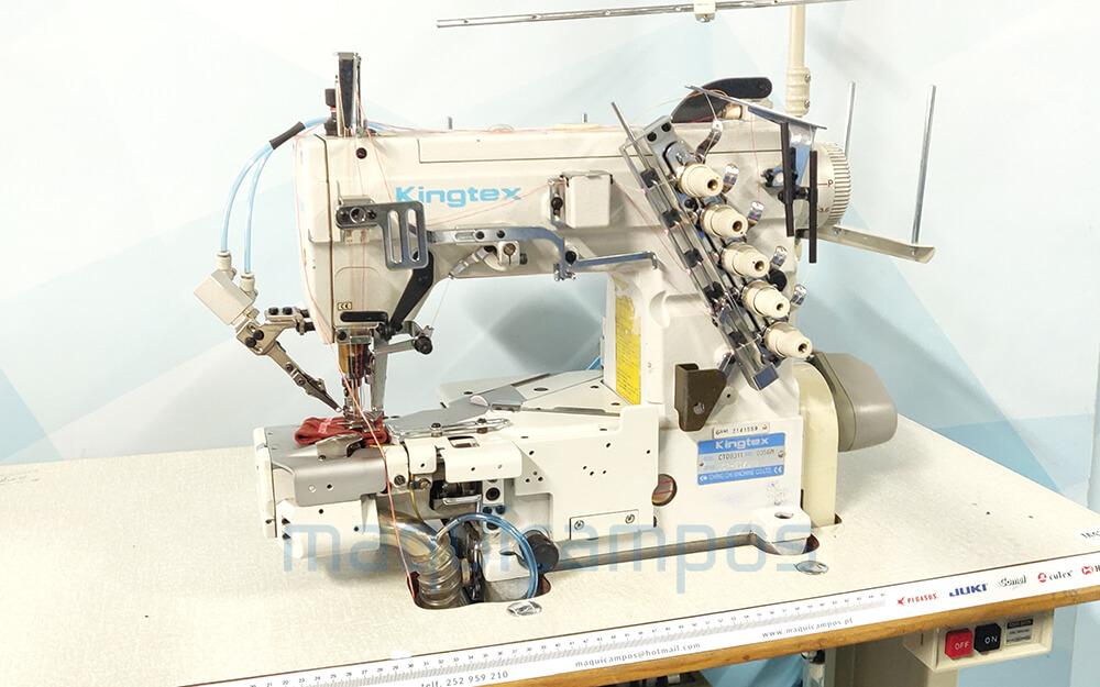 Kingtex CT9311 Máquina de Costura de Recobrir com Faca de Aparar 