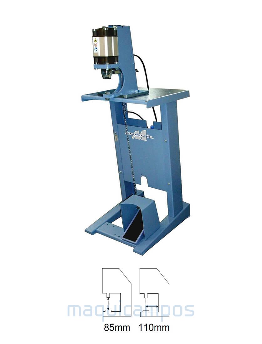 METALMECCANICA MT10 One-Head Pneumatic Snap Press Machine