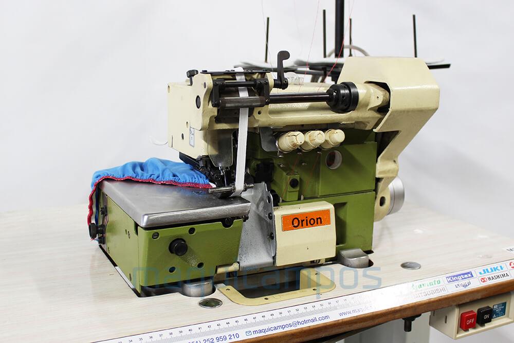 Rimoldi Orion 627-34-1TD-02 Máquina de Costura Corte e Cose c/Alimentador de Elástico