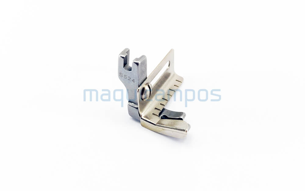 S524 7/32-1'' Lockstitch Presser Foot with Adjustable Guide