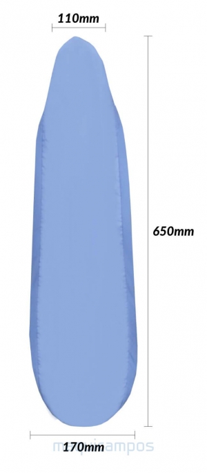 Sky Blue Sleeve AL for Standard Arm<br>650*110*170mm