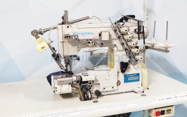 Kingtex CTL6511-0-56M<br>Interlock Sewing Machine (3 Needles) with Thread Trimmer, Presser Foot Lift and Suction