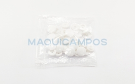 Plastic Snap (White)<br>Bag 20 Units