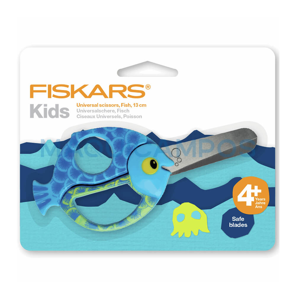 Fiskars 1003746 Kids Universal Scissor 13cm (Fish)