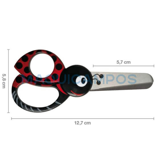 Fiskars 1004612 Kids Universal Scissor 13cm (Ladybird)