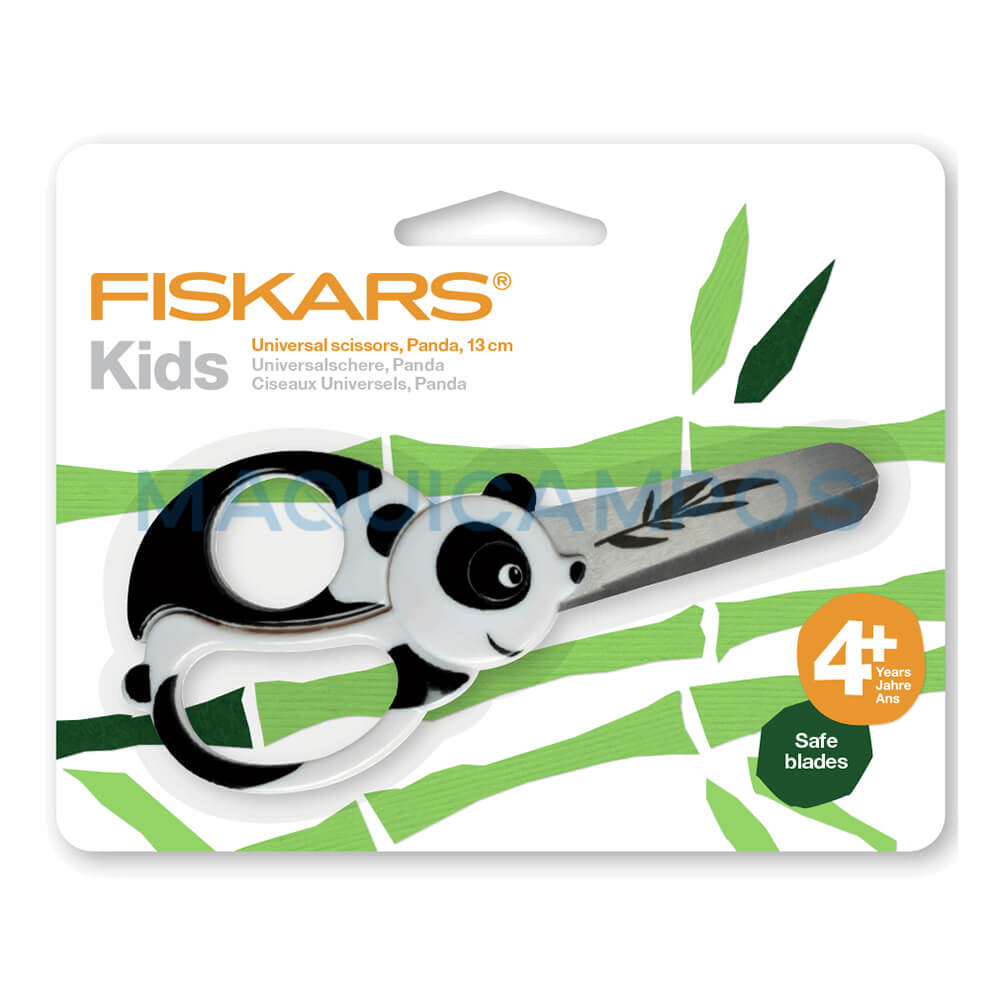 Fiskars 1004613 Kids Universal Scissor 13cm (Panda)