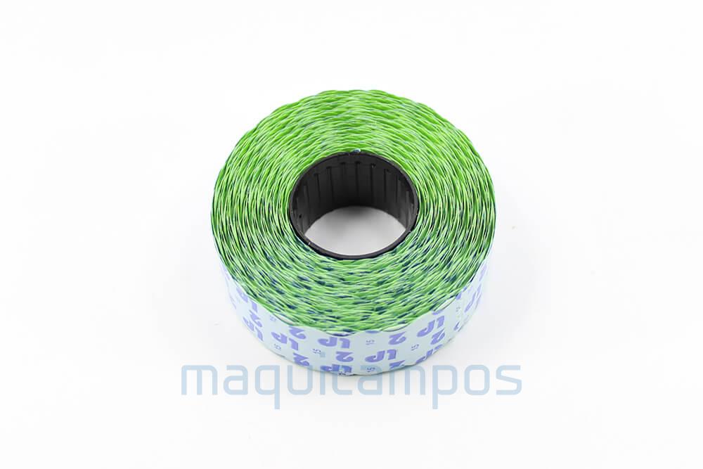 22x12 42 ROT Labels Roll Green Color