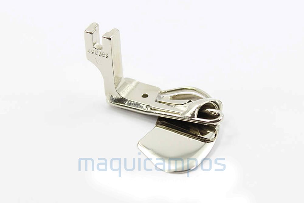 490359 (H5018) 1/8" Double Fold Sring Wire Hemmer Foot Lockstitch