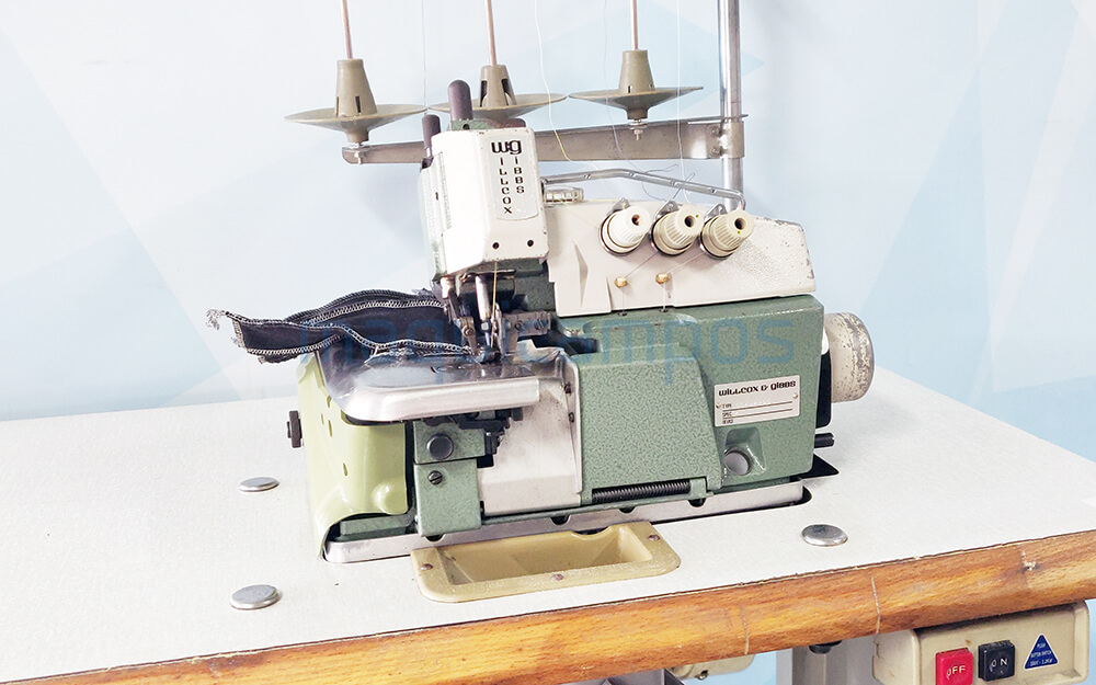 Willcox & Gibbs 504-4-25 Máquina de Costura Corte e Cose