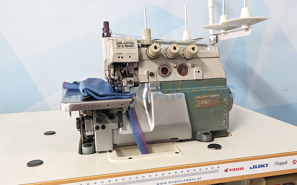 Willcox & Gibbs 512-E52-131M Máquina de Costura Corte e Cose (2 Agulhas)