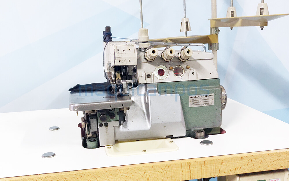 Willcox & Gibbs 512-E52 Máquina de Costura Corte e Cose (2 Agulhas)