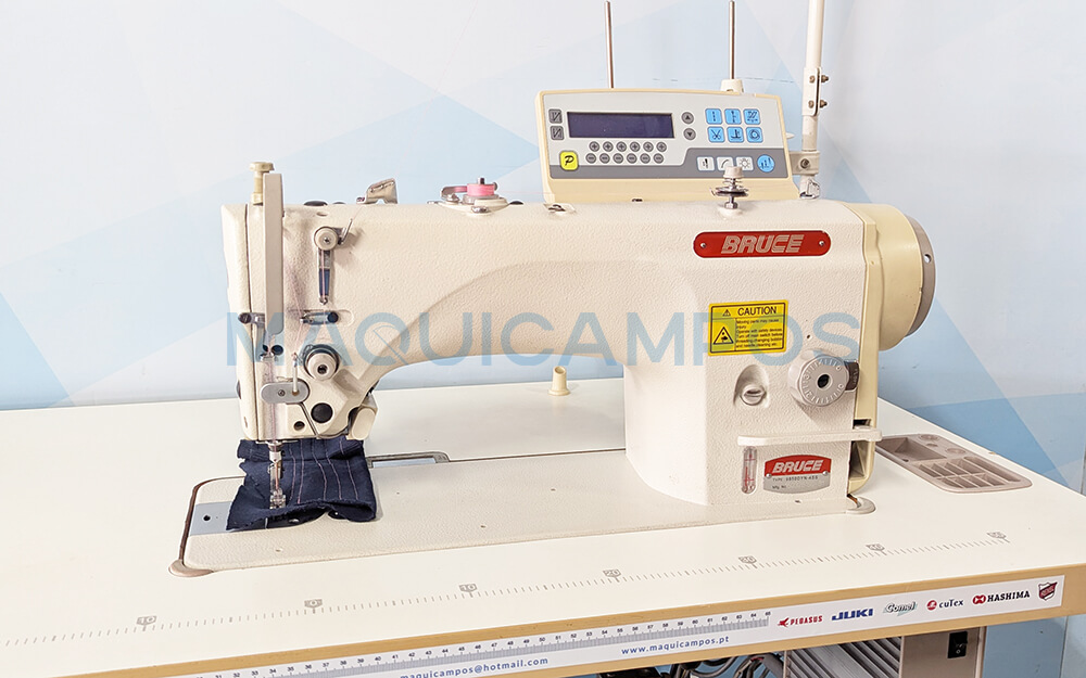 Bruce 9850DYN-4SS Máquina de Costura Ponto Corrido Duplo Arrasto