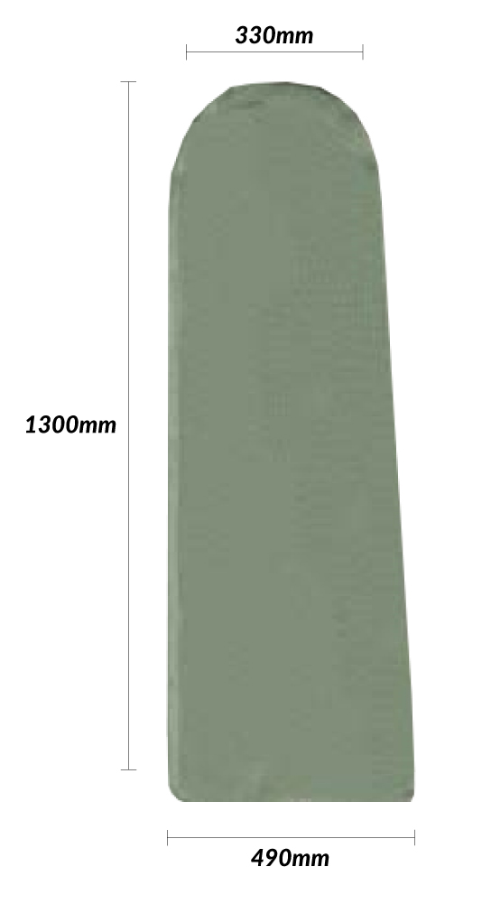 Tecido Verde para Bico de Pato 330x1300x490mm