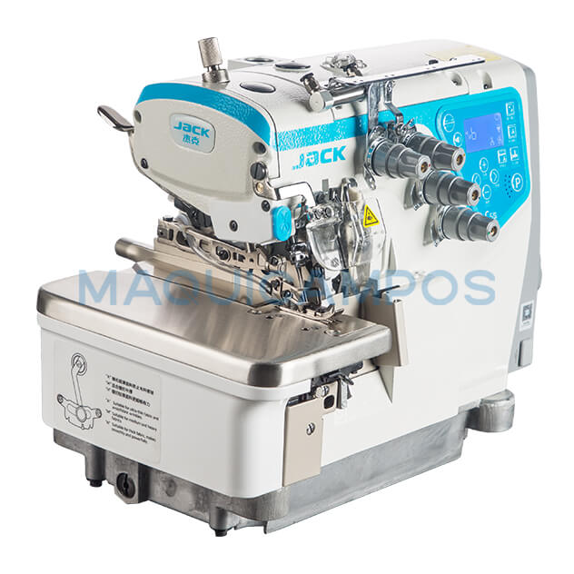 Jack C5S-4-83/323/BK Overlock Sewing Machine with Automatic Backlatcher (4 Threads)