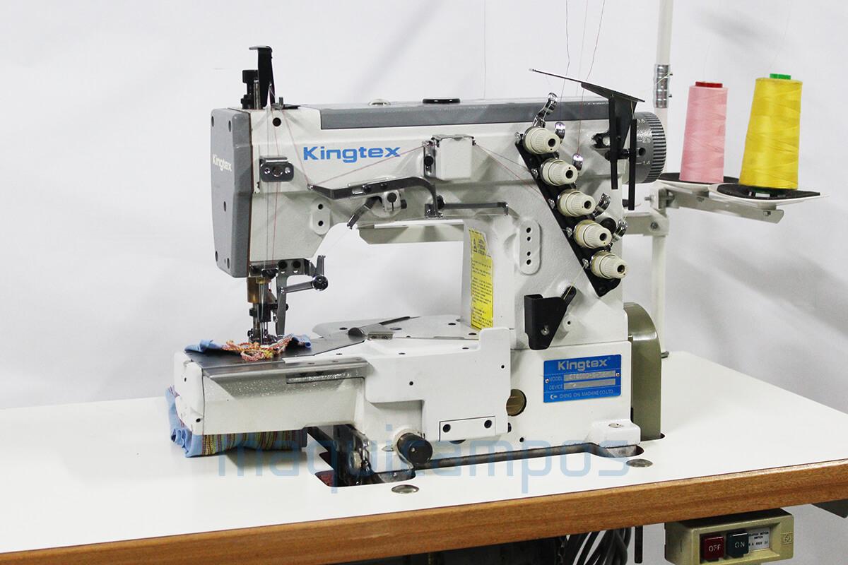 Kingtex CT6500-0-56M Máquina de Costura de Recobrimento