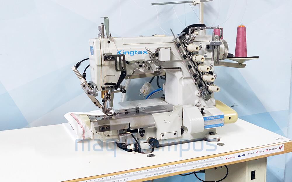 Kingtex CT9311-0-356M Interlock Sewing Machine (3 Needles) with Thread Trimmer and Presser Foot Lifter