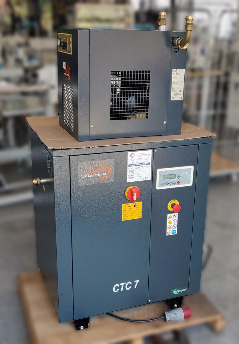 Fisalis CTC7 + FS9/AC Compressor and Dryer with 270L Vertical Tank