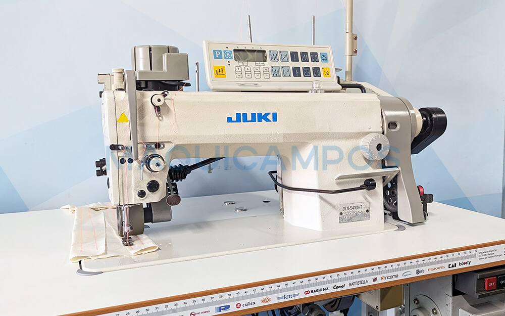 Juki DLN-5410N-7 Máquina de Costura Ponto Corrido de Duplo Arrasto