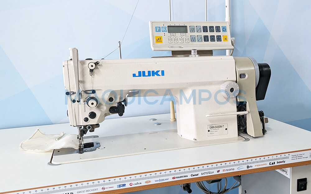 Juki DMN-5420N-7 Máquina de Costura Ponto Corrido de Duplo Arrasto