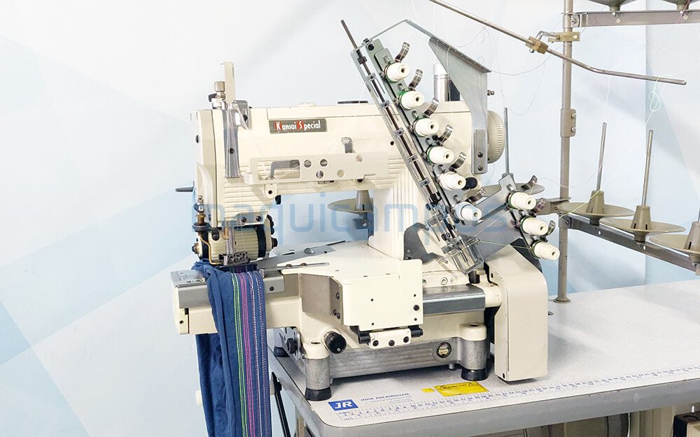 Kansai Special DX9900-4U/UTC Máquina de Costura para Cintos Elásticos (4 Agulhas)