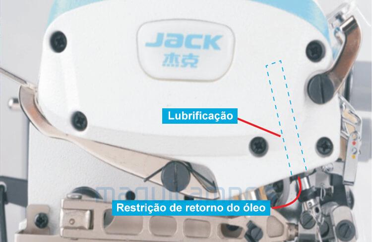 Jack E4S-5-03/233 (10mm) Máquina de Costura Corte e Cose (5 Fios)