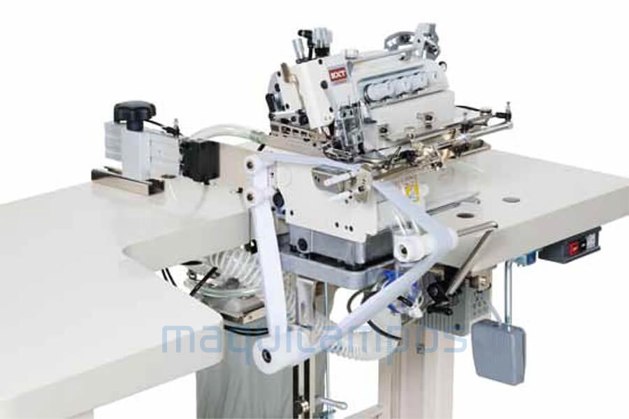 Pegasus EXT5114-04/433-2X4/KS380/Z054/PT + FRE3P Overlock Sewing Machine for Automatic Collars Apply