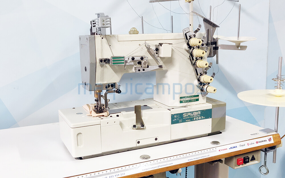 Siruba F007H Collarett Sewing Machine (3 Needles) with Thread Trimmer