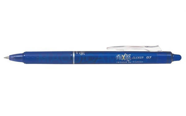 Pilot Frixion Ball Clicker Removable Pen Heat / Steam Blue Color