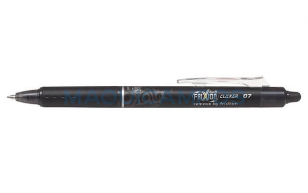 Pilot Frixion Ball Clicker Removable Pen Heat / Steam Black Color
