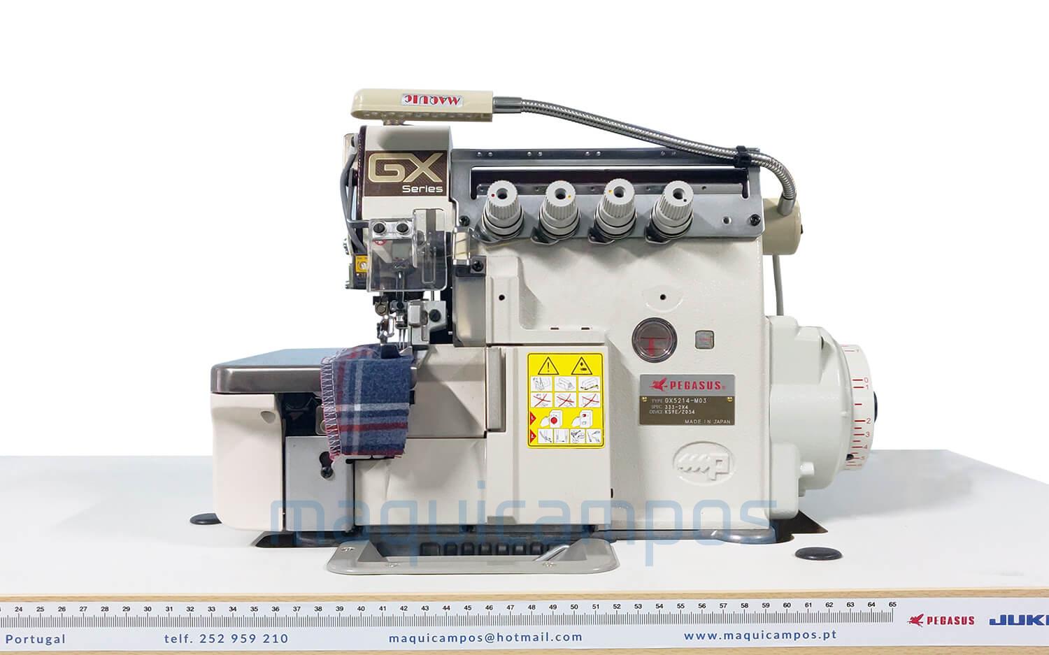Pegasus GX5214-M03/333 Máquina de Costura Corte e Cose (Sem Óleo)