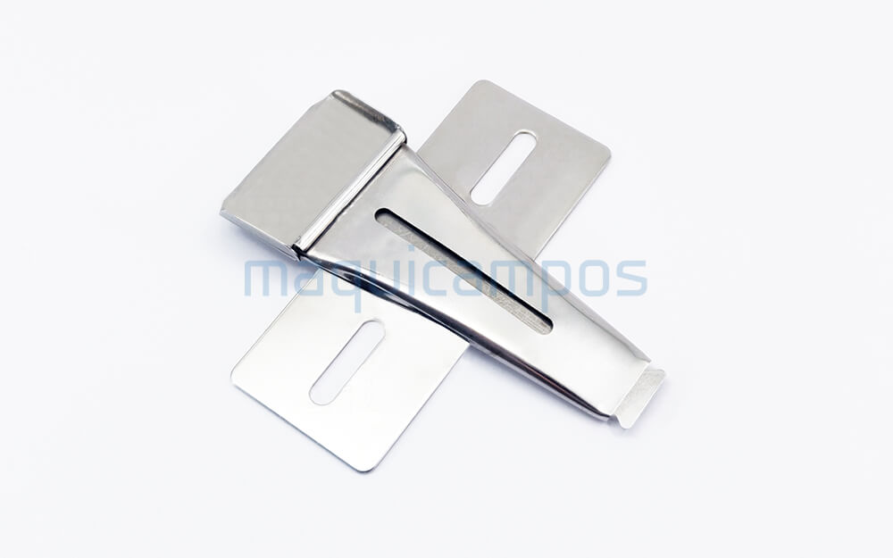 H-06 Fabric Folder for Caps Lockstitch 2 Needles