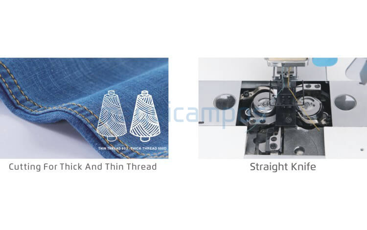 Jack JK-58450J-403E 2-Needle Lockstitch Sewing Machine