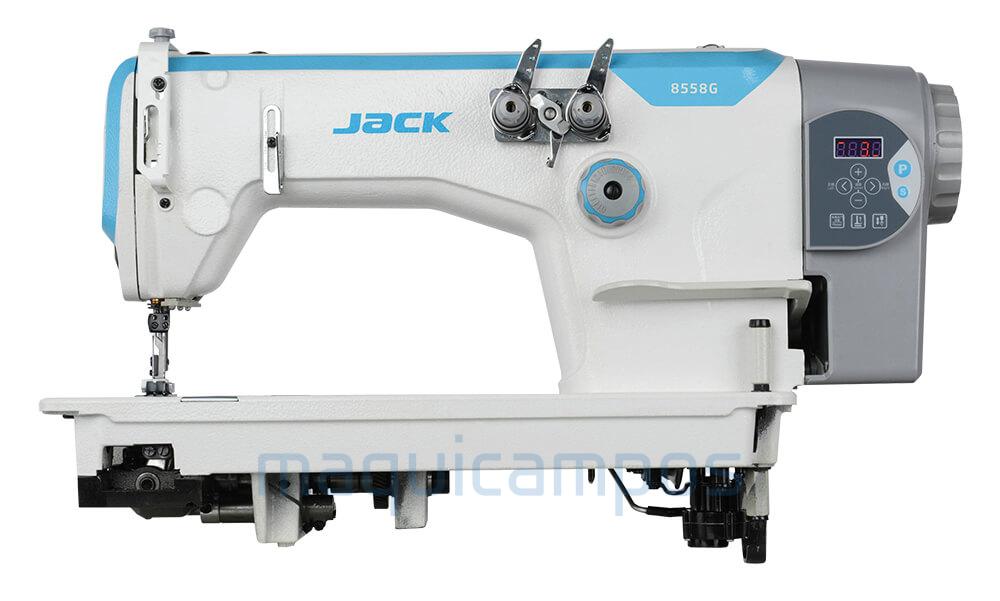 Jack JK-8558G-WZ (1/4) Máquina de Costura de Tapa Costuras (2 Agulhas)