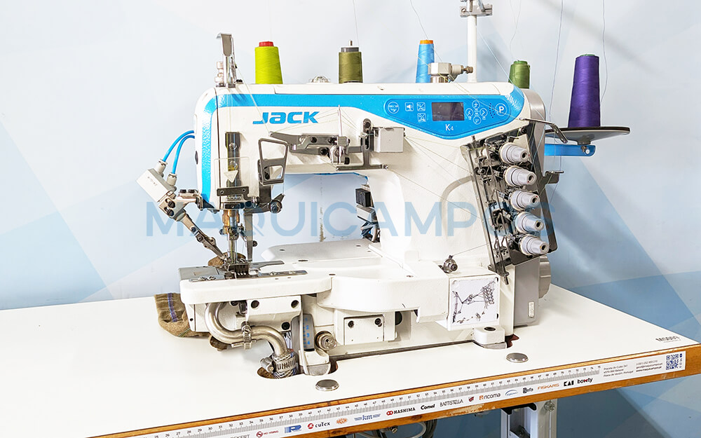 Jack K4-UTL-35ACX356 Máquina de Costura de Aparar Baínhas