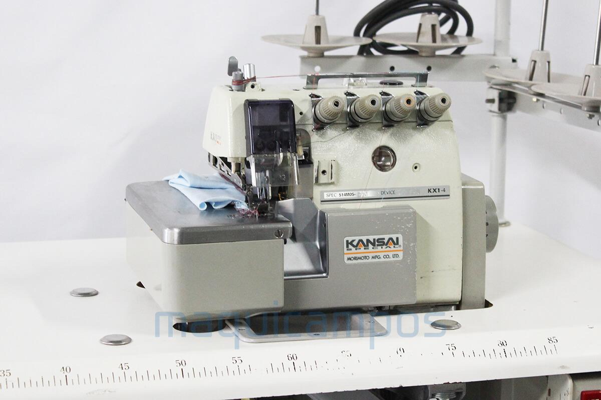 Kansai Special KX1-4 Máquina de Costura Corte e Cose [2 Agulhas]