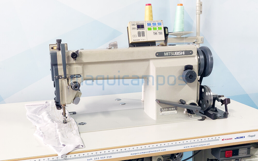 Mitsubishi LS2-1280 Lockstitch Sewing Machine with Programmer