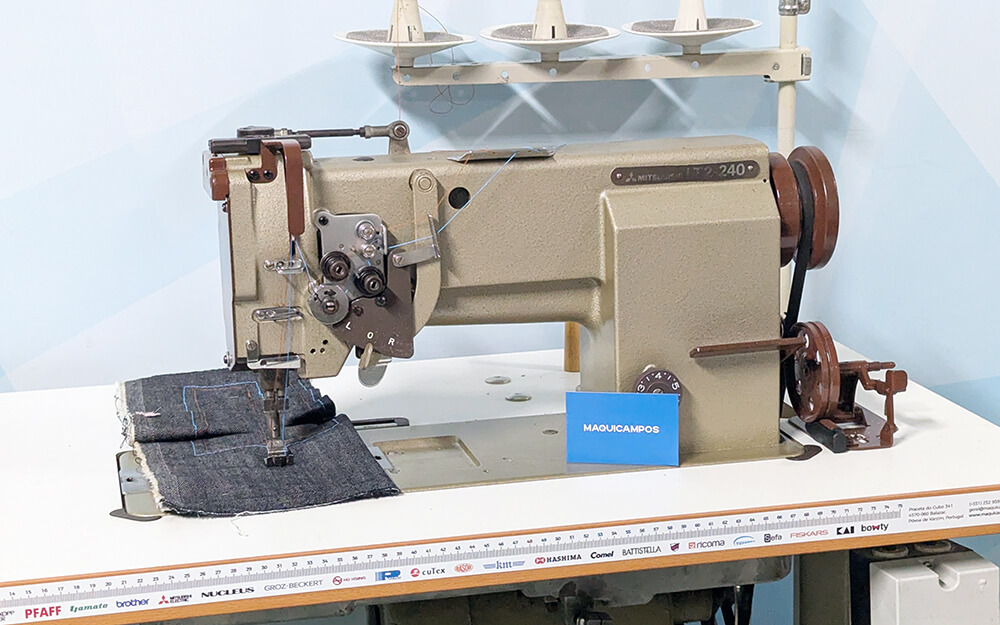 Mitsubishi LT2-240 Needle Feed Lockstitch Sewing Machine (2 Needles)