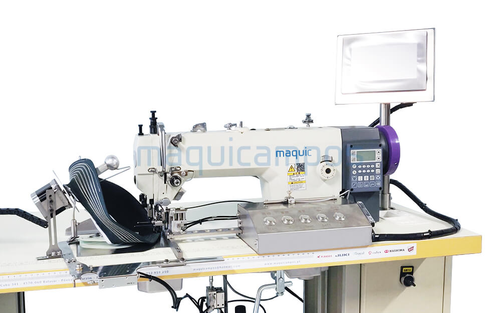 Maquic MC-848 Automatic Hat Brim Sewing Machine