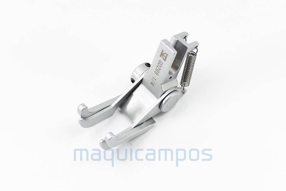 MGD269 1/4" 6mm Calcador Duplo Compensador Triplo Arrasto Ponto Corrido