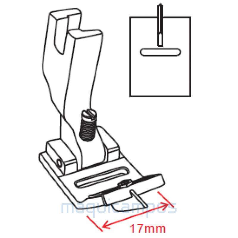 MKP438K Presser Foot with Center Guide for Open Seam Zig-Zag