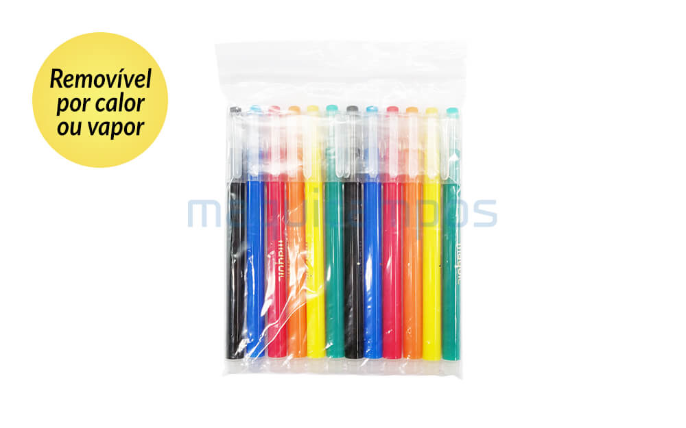 Assortment of 12 Magic Markers Removable Marker Heat or Steam