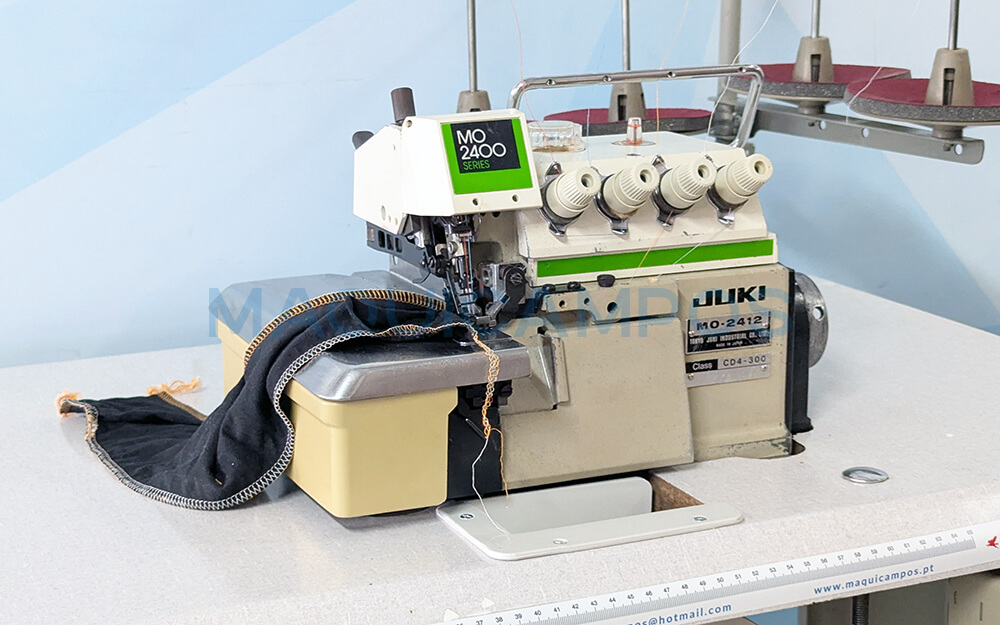 Juki MO-2412 Máquina de Costura Corte e Cose (2 Agulhas)