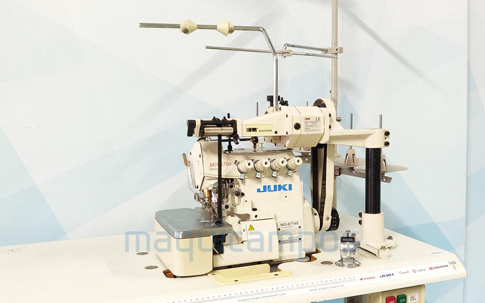 Juki MO-6714S Máquina de Costura Corte e Cose (2 Agulhas) com Puller