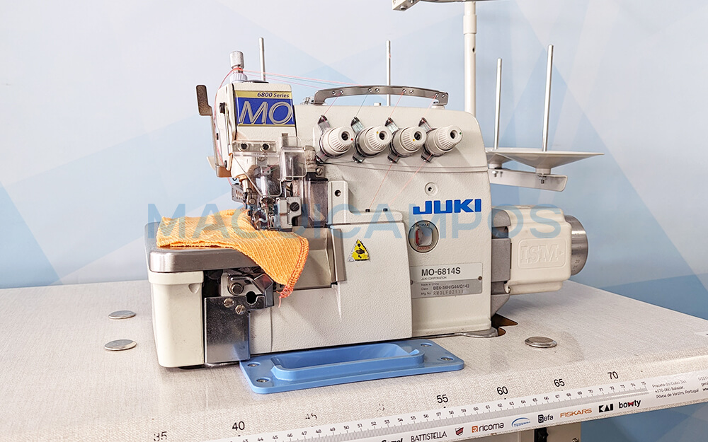 Juki MO-6814S Máquina de Costura Corte e Cose (2 Agulhas)