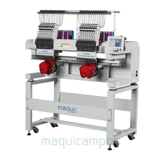 Maquic by Ricoma MT-1502-7S Máquina de Bordar Industrial de 2 Cabezas (15 Agujas)