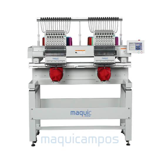 Maquic by Ricoma MT-1502-7S Máquina de Bordar Industrial de 2 Cabezas (15 Agujas)