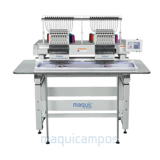 Maquic by Ricoma MT-1502-7S 2-Head Industrial Embroidery Machine (15 Needles)