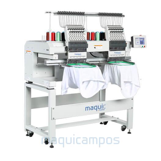 Maquic by Ricoma MT-1502-7S 2-Head Industrial Embroidery Machine (15 Needles)