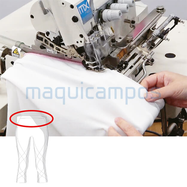 Pegasus MX5114-03/333N Cylinder Bed Overedger Sewing Machine