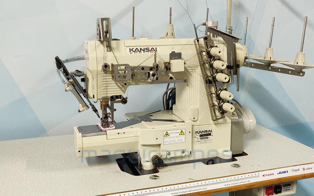 Kansai Special RX-9803A/UTC Máquina de Costura de Recobrir (3 Agulhas) com Corte de Linha